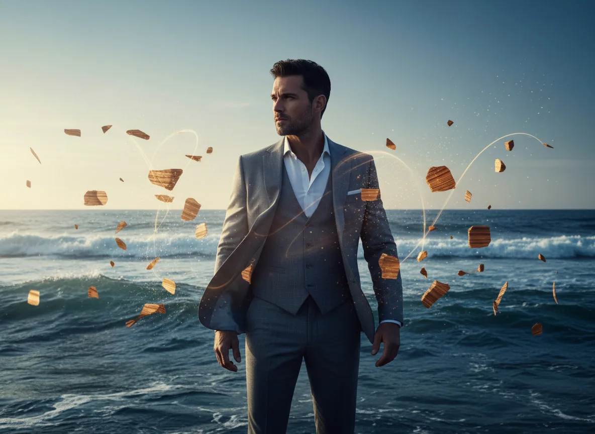 Slide O Aroma do Triunfo: Como Notas Oceânicas e Amadeiradas Projetam Força