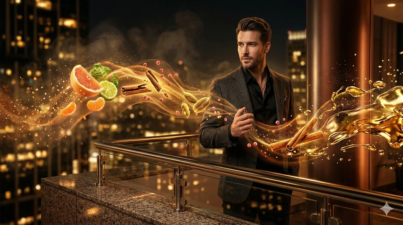 Post O Efeito "Millionaire Flash": Como Notas Cítricas e Especiadas Simulam Opulência